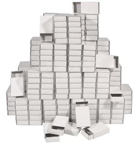 BOITES D'ALLUMETTES CARTON 53X37X16MM BLANC/500PCS
