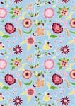 Bastelkarton 'Blumen Ranke'        (50 x 70 cm)