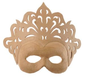 MASQUE 'MAJESTE' EN CARTON 27X21X0,5CM /PCE