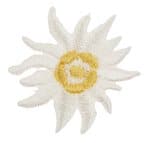 Aufb�gelapplikation, 2er Set Edelwei�