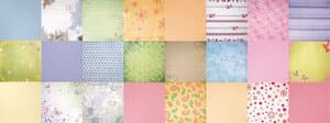 Carta-Design, 30,5x30,5 cm, 12 fogli, 'Fiori'