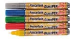 Porcelain + Glass Pen glitter, set da 5