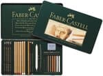 FABER-CASTELL set monocromo, astuccio metallo/25pz