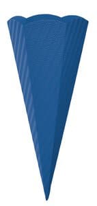 Cono per scuola,cartoncino ondulato,blu,5pz