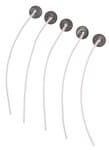 Dochte mit Fu� f�r Gel-Wachs,  5 St�ck (12 cm)