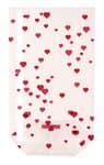 SACHETS CELLOPHANE 'COEURS' 115X45X190MM /10PCS