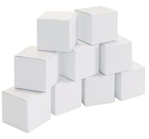 Box con dadi, 6x6x6 cm, 20 pezzi per conf.