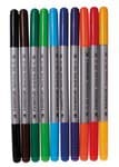 Doppelfasermaler, 10er Set