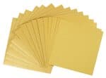 Doppelkarten, 5 St�ck gold        (13,5 x 13,5 cm)