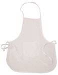 Grembiule di cotone per bambini, 45x50 cm, bianco
