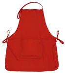 Baumwoll-Kindersch�rze, rot  (45 x 50 cm)