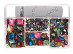 Schmucksteine Box, 1000 Steine bunt