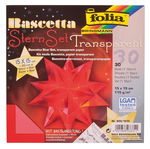Faltbl�tter Bascetta-Stern, 30 Blatt rot (20x20cm)