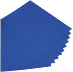 Cartoncino 130 g, 10 fogli, 50x70 cm, blu reale