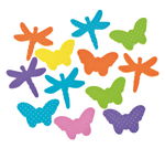 Moosgummiformen, 50 St�ck Schmetterlinge/Libellen