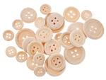 Holzkn�pfe, 30 St�ck natur verschiedene Gr��en