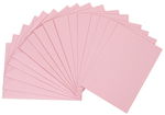 Biglietto doppio A6, 5 pezzi, rosa