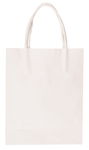 Borse di carta bianca, 12x5,5x15cm, 110g/m?, 10 pz