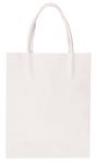 Borse di carta bianca, 24x12x31cm, 110g/m?, 10 pz