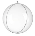 Sfera in acrilico, 70 mm, 2 parti, trasparente