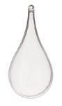 GOUTTE EN VERRE ACRYLIQUE 11CM /PCE