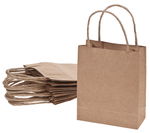 Papiert�ten, 10er Pack natur (12 x 5,5 x 15 cm)