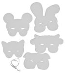 Maschere di carta-animali, set da 10