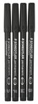 Overheadmarker Lumocolor,4er Set schwarz permanent