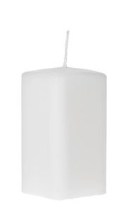 Blockkerze, wei�      (55 x 55 x 100 mm)