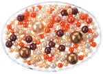 Mix di perline Renaissance,65g,4-1,4mm,mix marrone