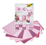 Blocco con motivi Basics, 24x34cm/30 fogli, rosa