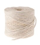 Jutegarn (3,5 mm),  55 m/200 g hell gebleicht