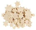 Stelle di legno-confezione mista, 70 pezzi
