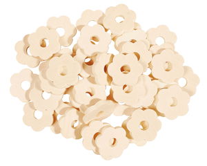 Fiori di legno, 50 pezzi per conf.