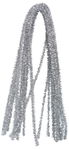 Scovolini 8 mm 10 pezzi 50 cm argento metallizzato