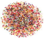 Wachsperlen (6/8 mm), 250 g farbig sortiert