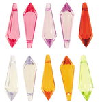 Acryl-Diamanttropfen, 10 St�ck farbig (10 x 34 mm)