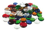 Glas-Nuggets, 1000 g farbig sortiert (25-30 mm)