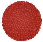 Rocailles opak (2,6 mm), 20 g karminrot