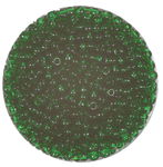 PERLES "ROCAILLE" ACRYL 2,6MM VERT SAP TRANSP /20G