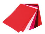 Bastelfilz,  10 Platten Rott�ne      (20 x 30 cm)