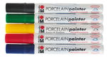 Marabu-Porcelain Painter-Set Basic 1-2mm, 5 pezzi