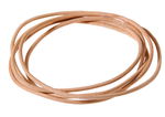 Lederriemen (2 mm), 1 m natur