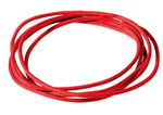 Lederriemen (2 mm), 1 m rot