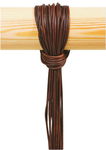 CORDONS EN CUIR 2MM 1M BRUN FONCE /10PCS