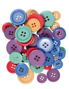 BOUTONS EN PLASTIQUE 15-25MM /50PCS