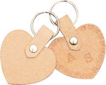 Leder-Schl�sselanh�nger 'Herz' (50 x 40 mm)