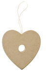 MOBILE EN CARTON 'COEUR' 9X1X9CM /PCE