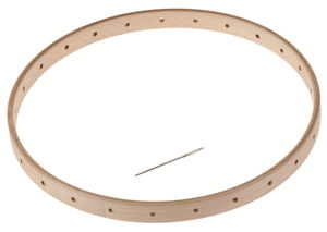 Rundwebrahmen mit 25 L�chern und Nadel (21 cm)