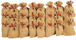 Jutes�cke unbedruckt, 24 St�ck natur  (7 x 10 cm)